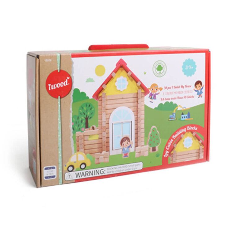 iwood iwood Παιδική κατασκευή 98 κομματιών-Σπίτι W15016