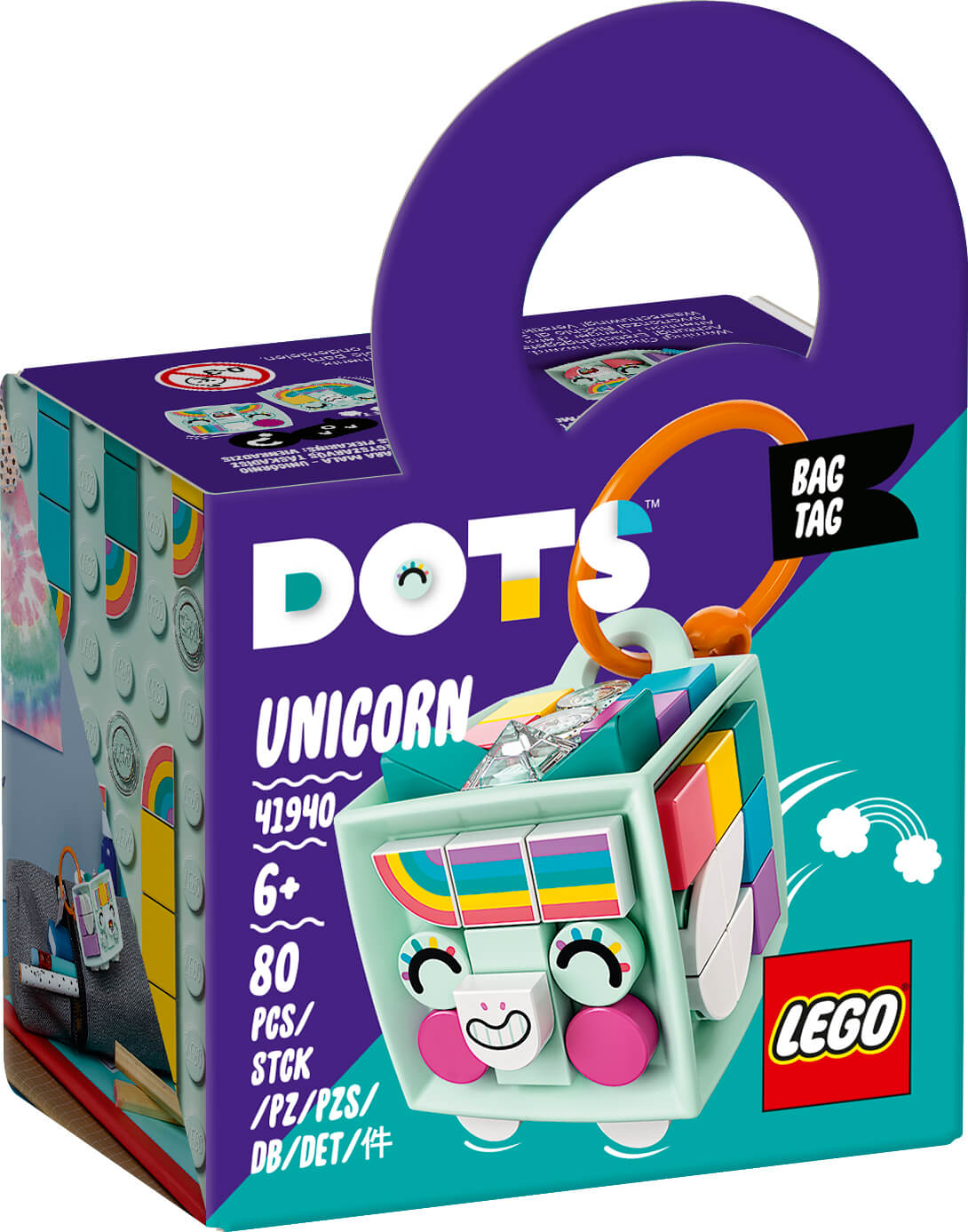 LEGO Dots Bag Tag Unicorn 41940 - LEGO, LEGO Dots