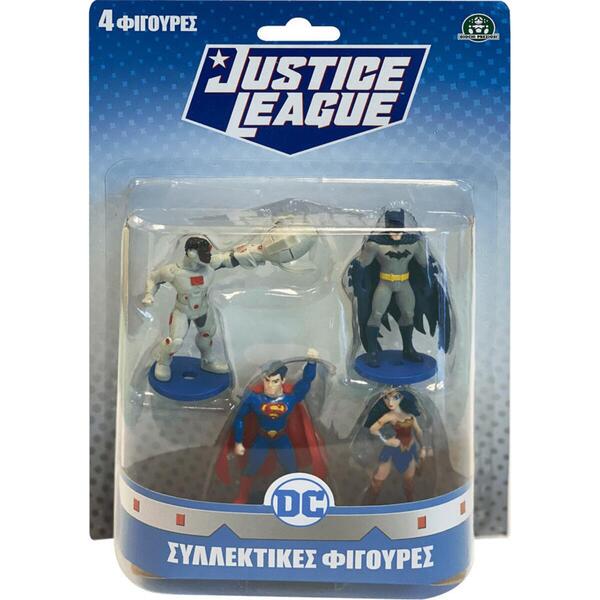 Giochi Preziosi Justice League Φιγούρες-Τoppers 4Pack-3 Σχέδια JUT02000 φωτογραφία
