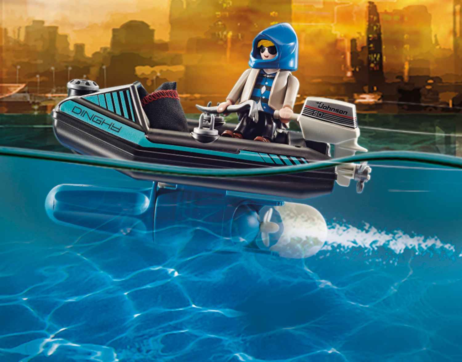 Playmobil City Action Σύλληψη Ληστή Έργων Τέχνης από Αστυνομικό jetpack 70782 φωτογραφία