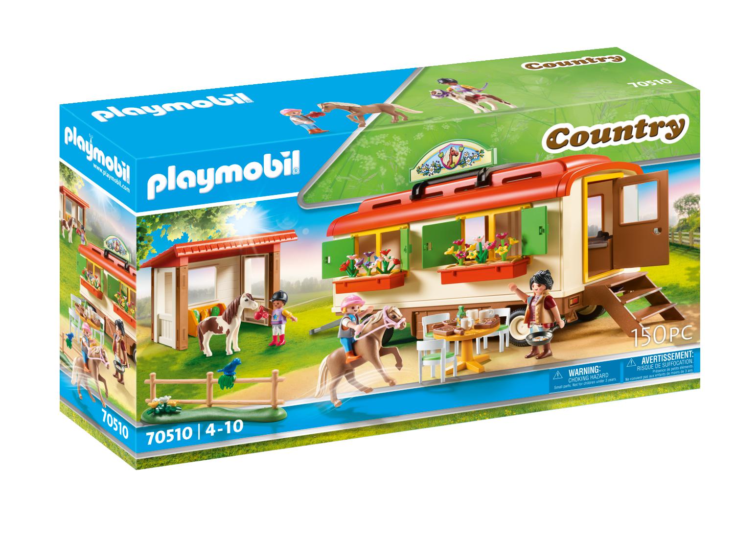 Playmobil Country, Playmobil Playmobil Country Κατασκήνωση με Τροχόσπιτο και Πόνυ 70510