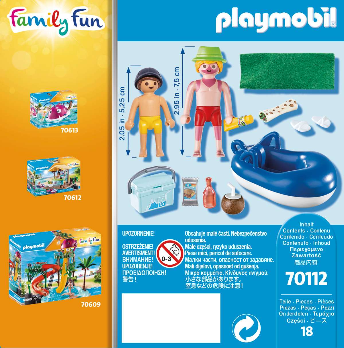 Playmobil Family Fun Παραθεριστής με Φουσκωτή Κουλούρα 70112 φωτογραφία