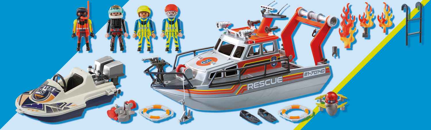 Playmobil City Action Επιχείρηση Πυρόσβεσης με Σκάφος Διάσωσης 70140 φωτογραφία