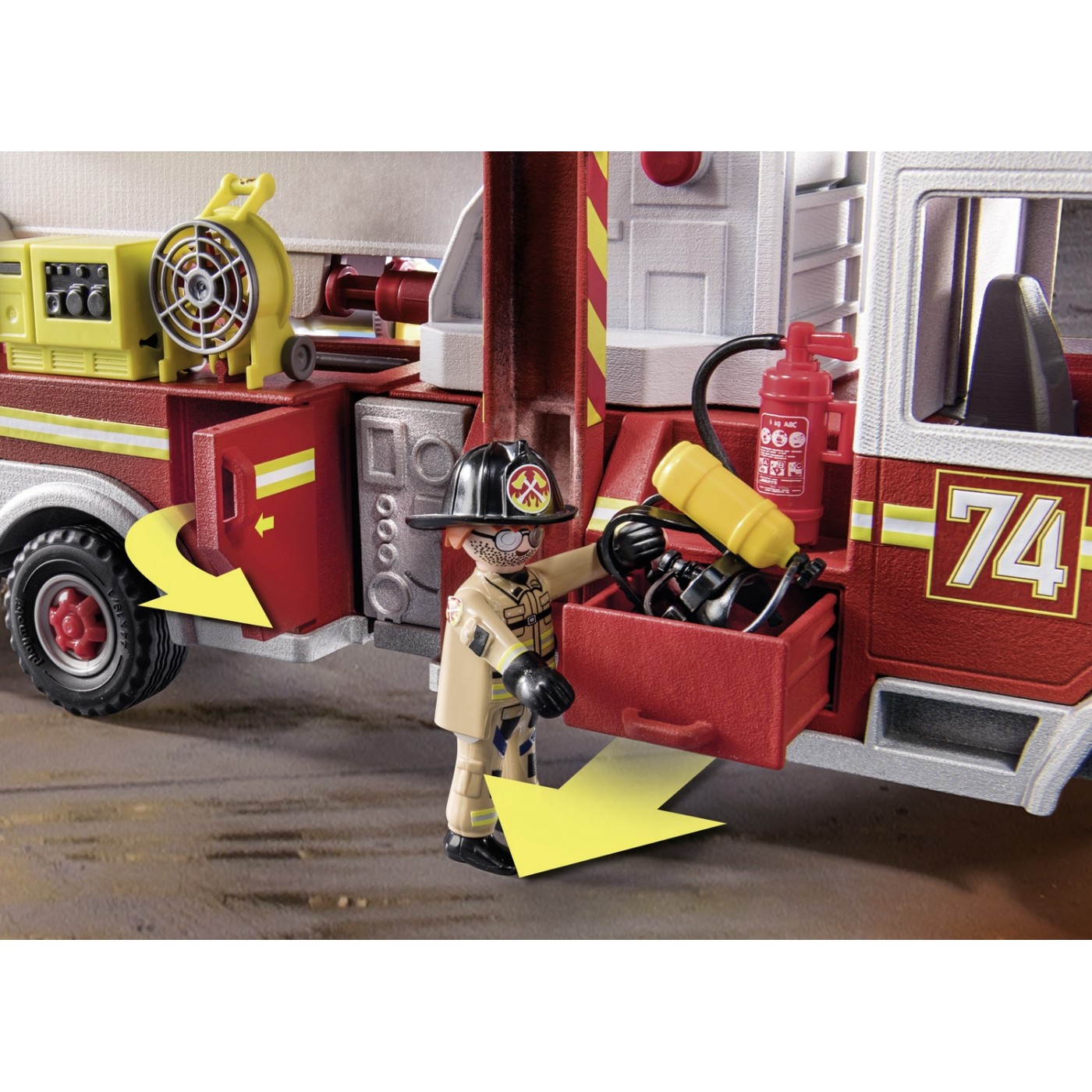 Playmobil City Action US Tower Ladder: Πυροσβεστικό όχημα 70935 φωτογραφία