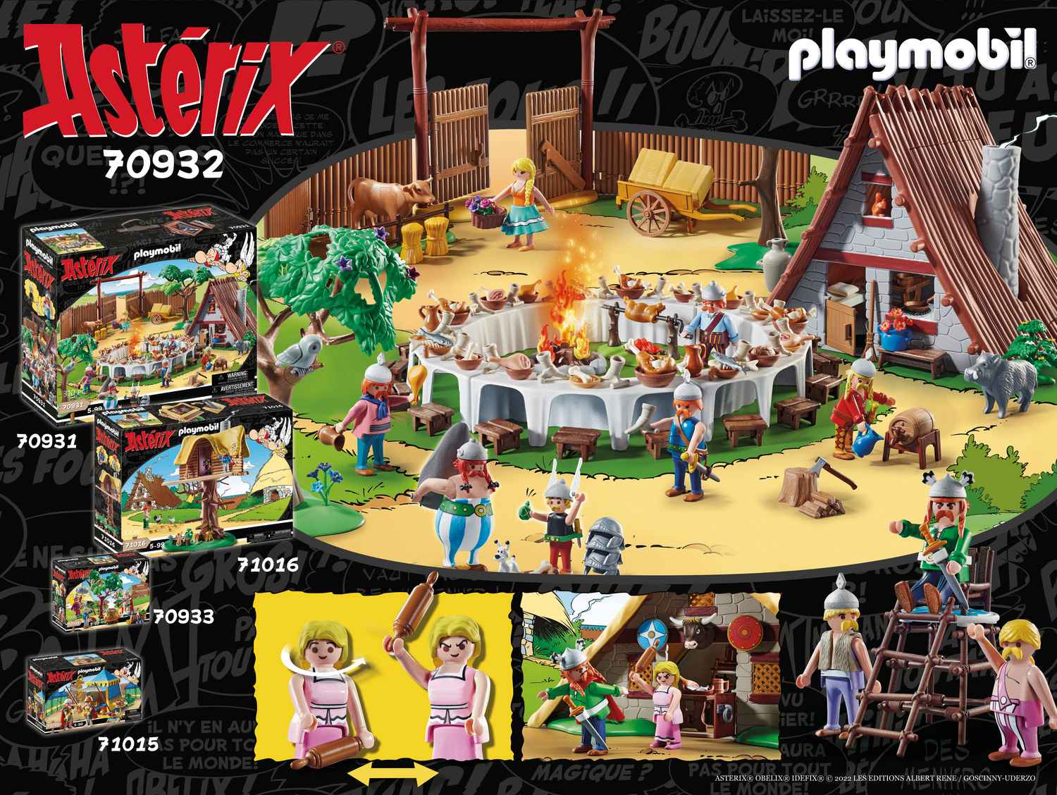 Playmobil Asterix : Η Καλύβα του Αρχηγού Μαζεστίξ 70932 φωτογραφία