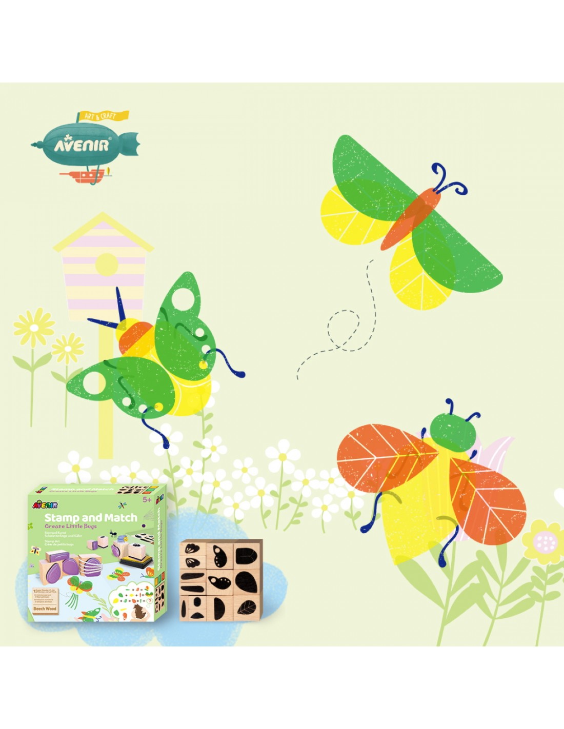 Avenir Stamp And Match-Create Little Bugs 60739 φωτογραφία
