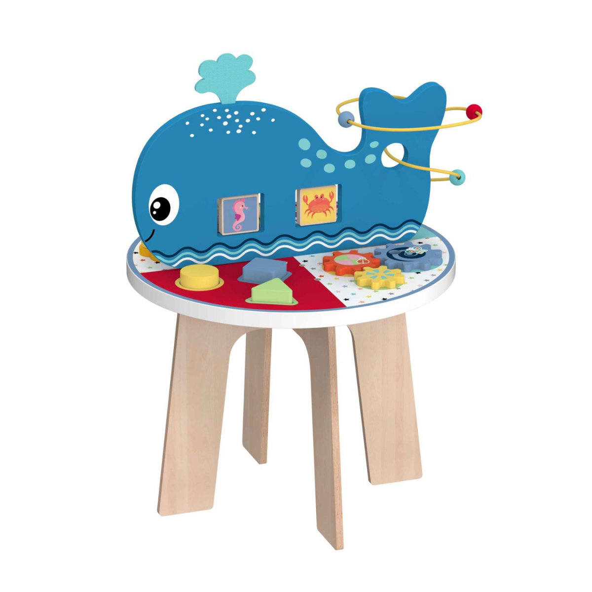 Wood' N Play Wood' N Play Τραπέζι Δραστηριοτήτων με Θέμα τον Ωκεανό PRG00945