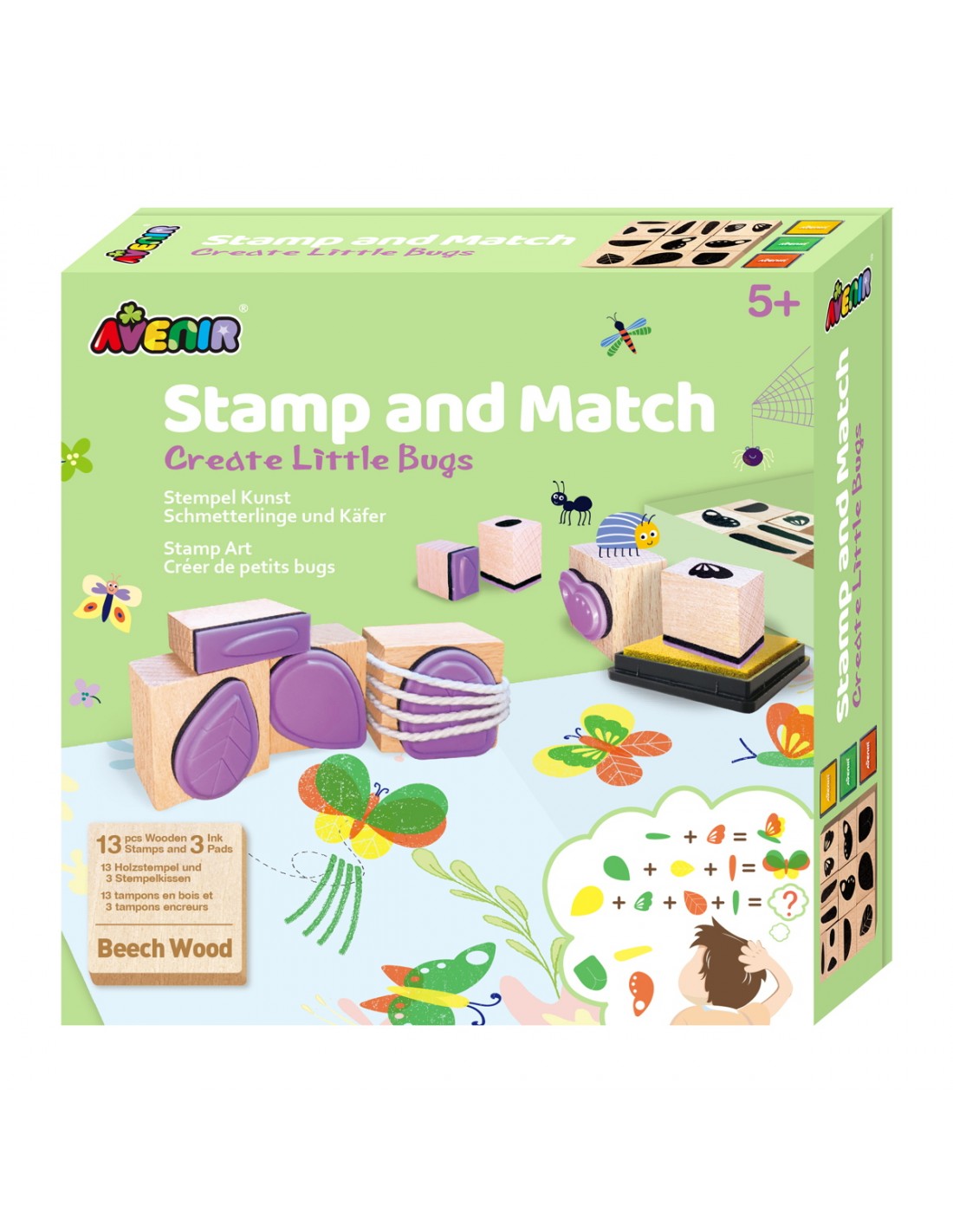 Avenir Avenir Stamp And Match-Create Little Bugs 60739