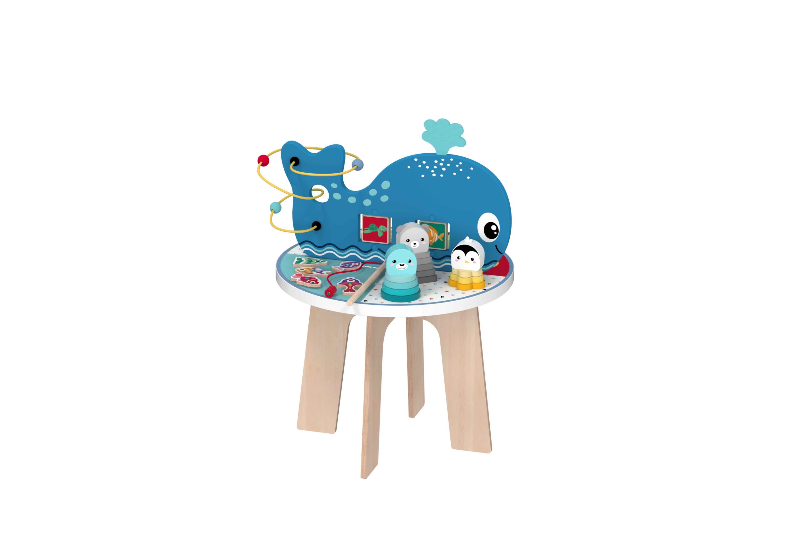 Wood' N Play Τραπέζι Δραστηριοτήτων με Θέμα τον Ωκεανό PRG00945 φωτογραφία