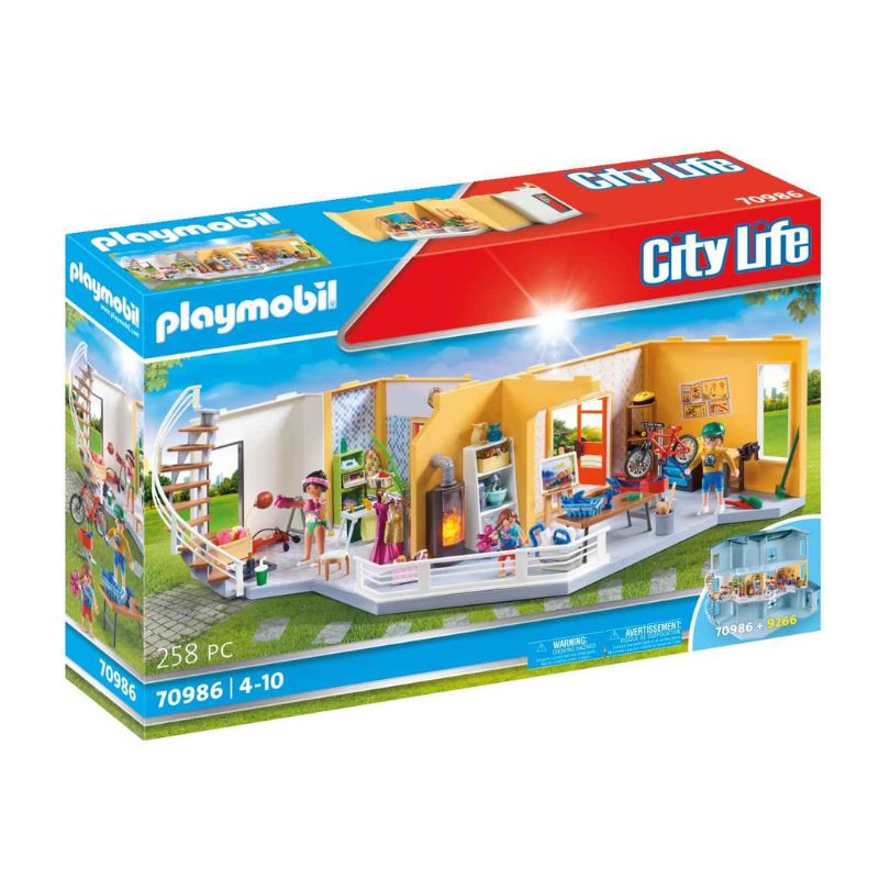 Playmobil, Playmobil City Life Playmobil City Life Επιπλωμένη Επέκταση Ορόφου για το Μοντέρνο Σπίτι 70986
