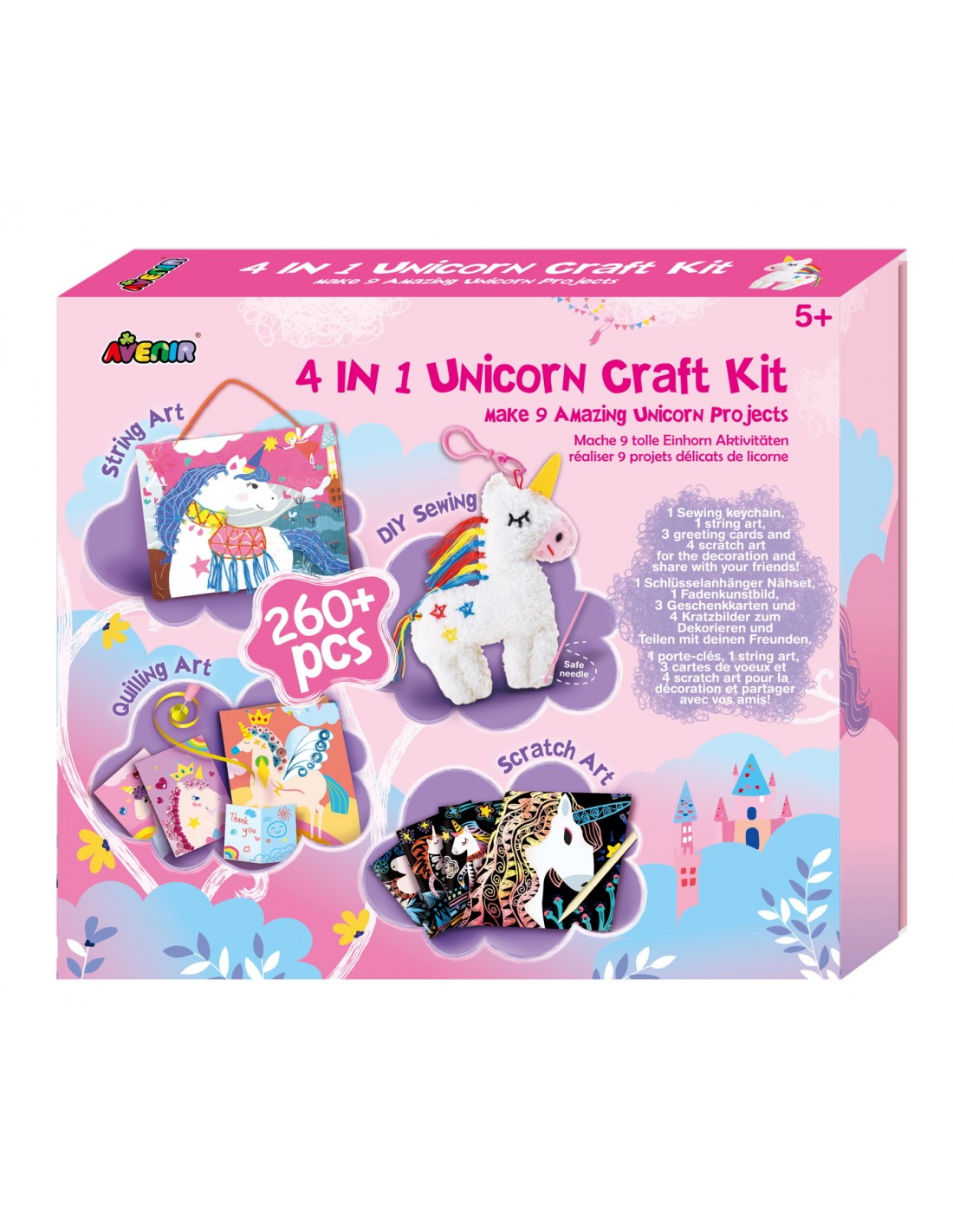 Avenir Avenir 4 in 1 Unicorn Craft Kit 60734