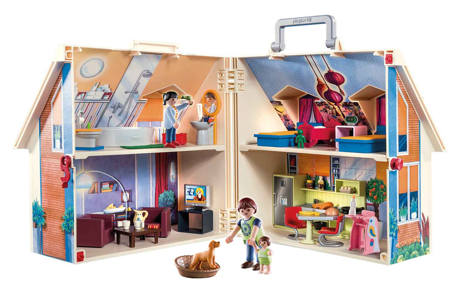 Playmobil Dollhouse Μοντέρνο Κουκλόσπιτο-βαλιτσάκι 70985 φωτογραφία