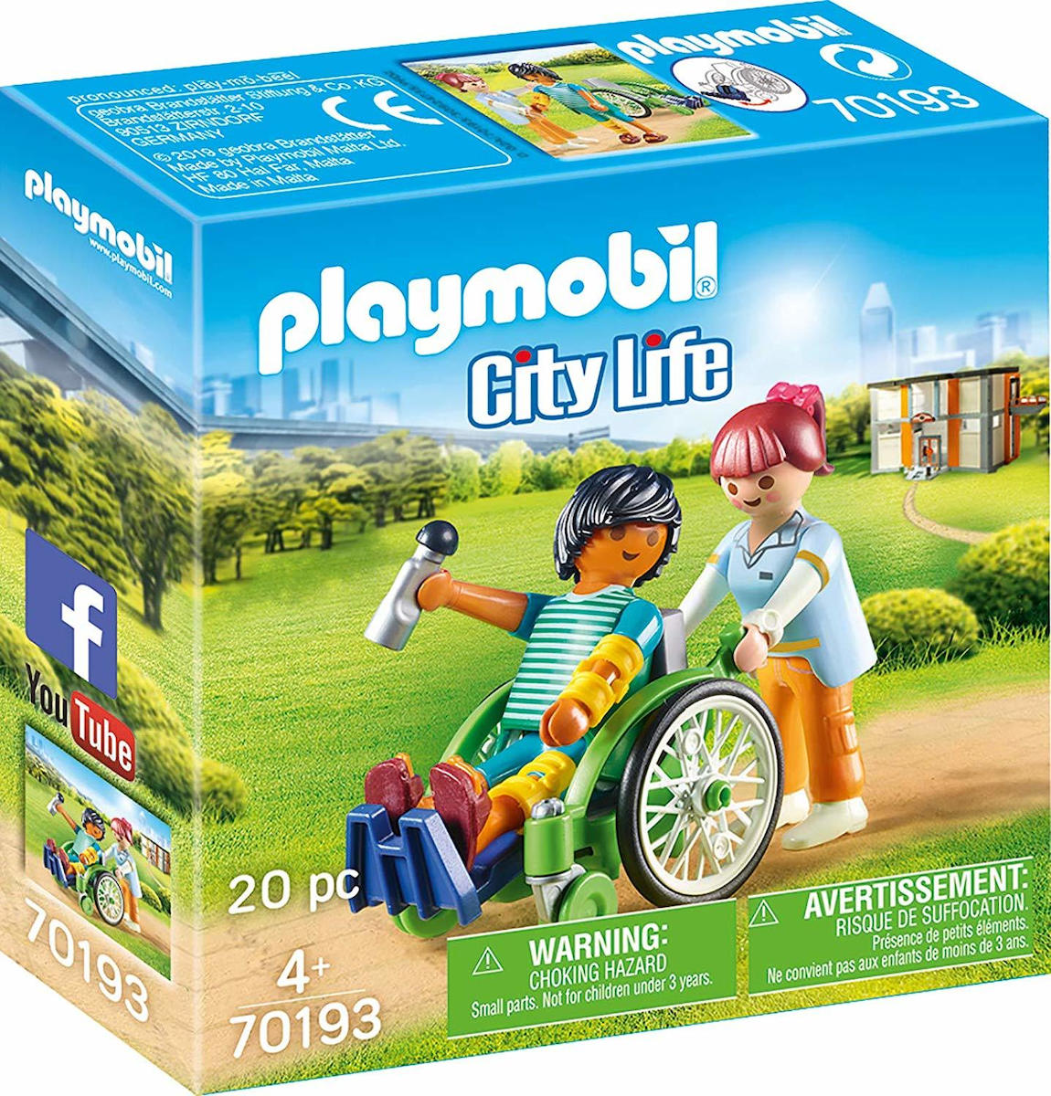 Playmobil, Playmobil City Life Playmobil City Life Ασθενής με Καροτσάκι 70193