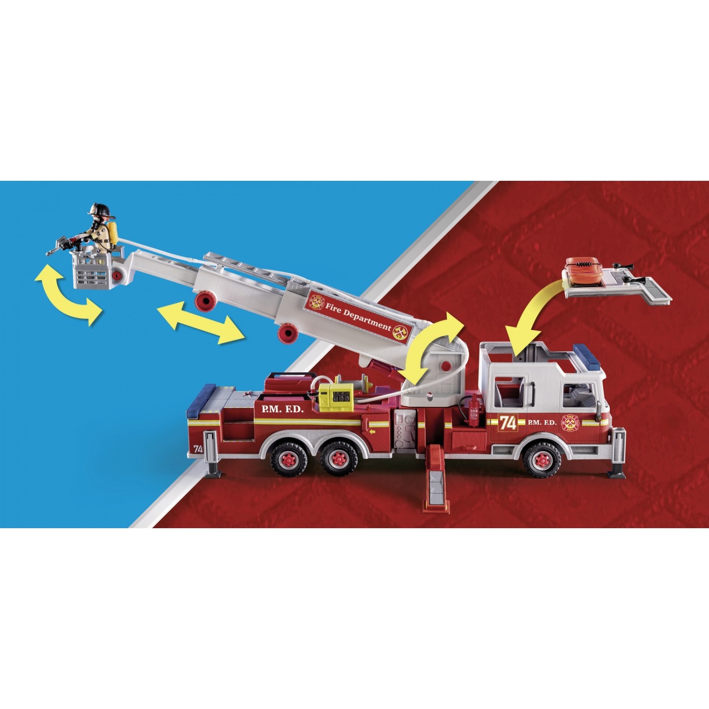 Playmobil City Action US Tower Ladder: Πυροσβεστικό όχημα 70935 φωτογραφία