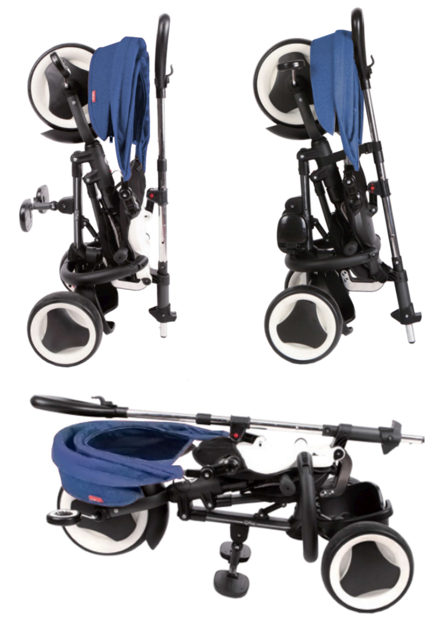 QPlay Rito Eva Wheels Τρίκυκλο Ποδήλατο Μπλε 01-1212037-04 - QPlay