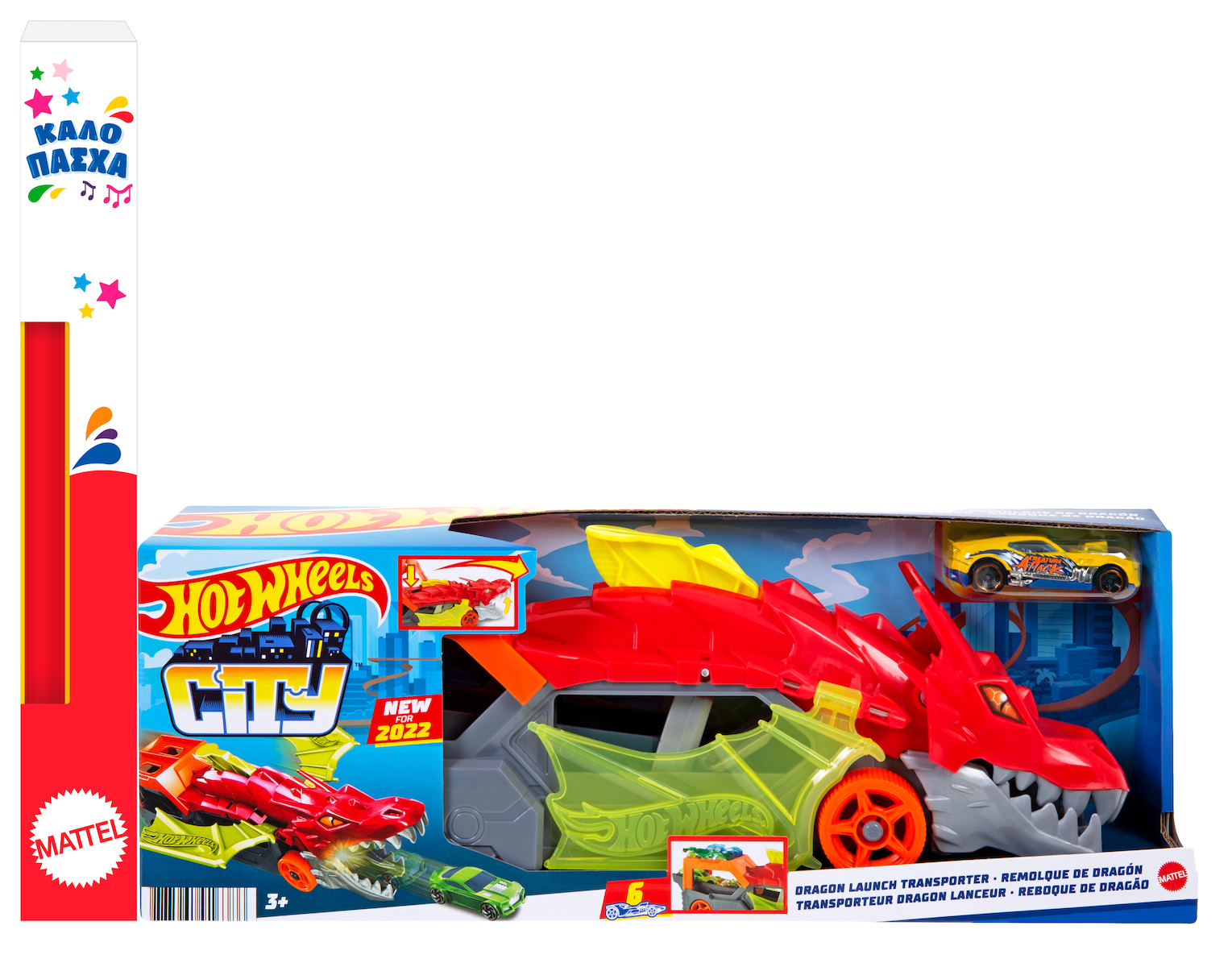 Λαμπάδα Mattel Hot Wheels Νταλίκα Δράκος, GTK42 - Hot Wheels