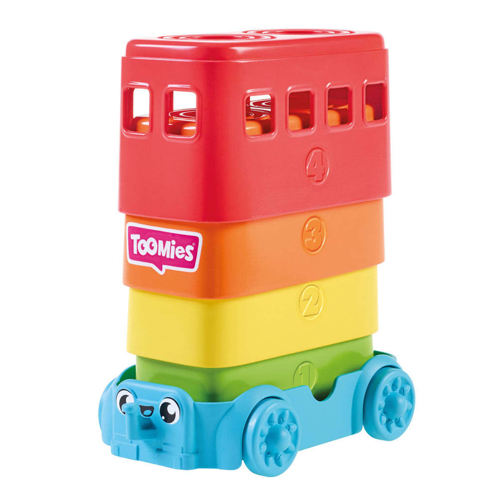 Tomy Toomies Tomy Toomies Βρεφικό Παιχνίδι Λεωφορεία Σε Πυραμίδα 1000-73220