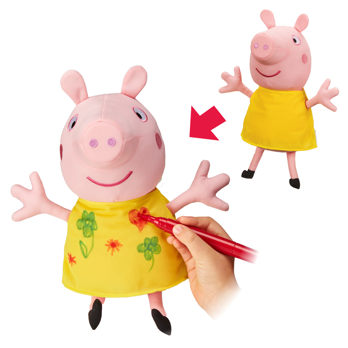 Peppa Pig Peppa Pig Λούτρινο Πέππα Ζωγράφισέ με PP003000