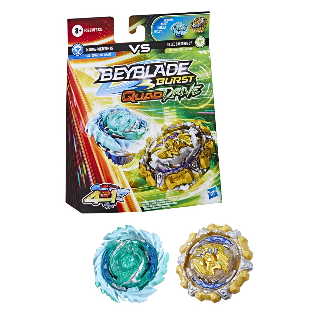 Beyblade Burst QuadDrive Dual Pack Διάφορα Σχέδια F3337 φωτογραφία