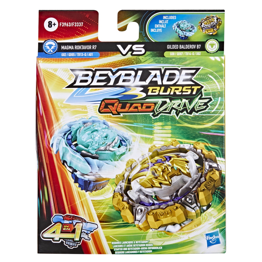 Beyblade Burst QuadDrive Dual Pack Διάφορα Σχέδια F3337 φωτογραφία