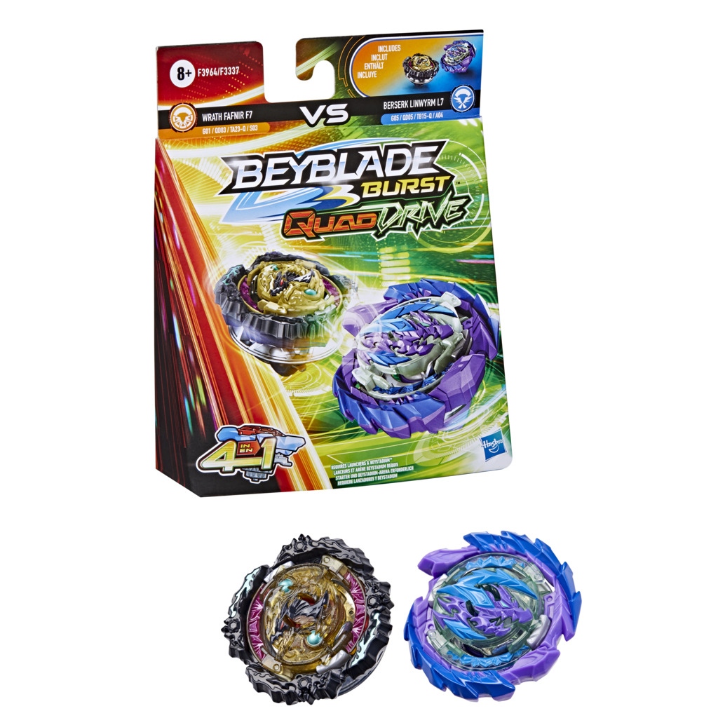 Beyblade Burst QuadDrive Dual Pack Διάφορα Σχέδια F3337 φωτογραφία