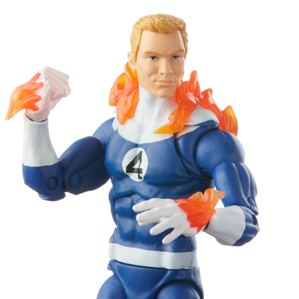 Marvel Legends Series Φιγούρα 6 Ιντσών Fantastic Four Retro Human Torch F4595 φωτογραφία