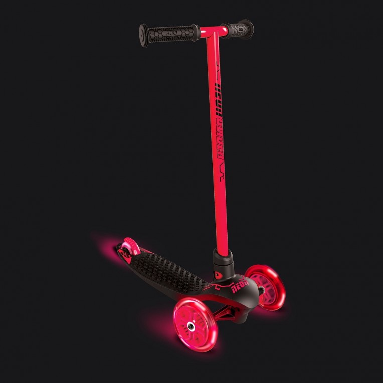 Yvolution Πατίνι Τρίτροχο Neon Glider Κόκκινο LED 53100963 φωτογραφία