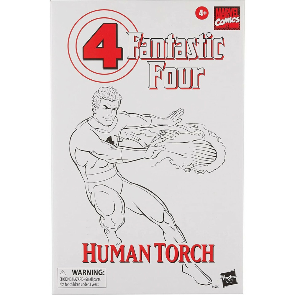 Hasbro Fans, Marvel Marvel Legends Series Φιγούρα 6 Ιντσών Fantastic Four Retro Human Torch F4595