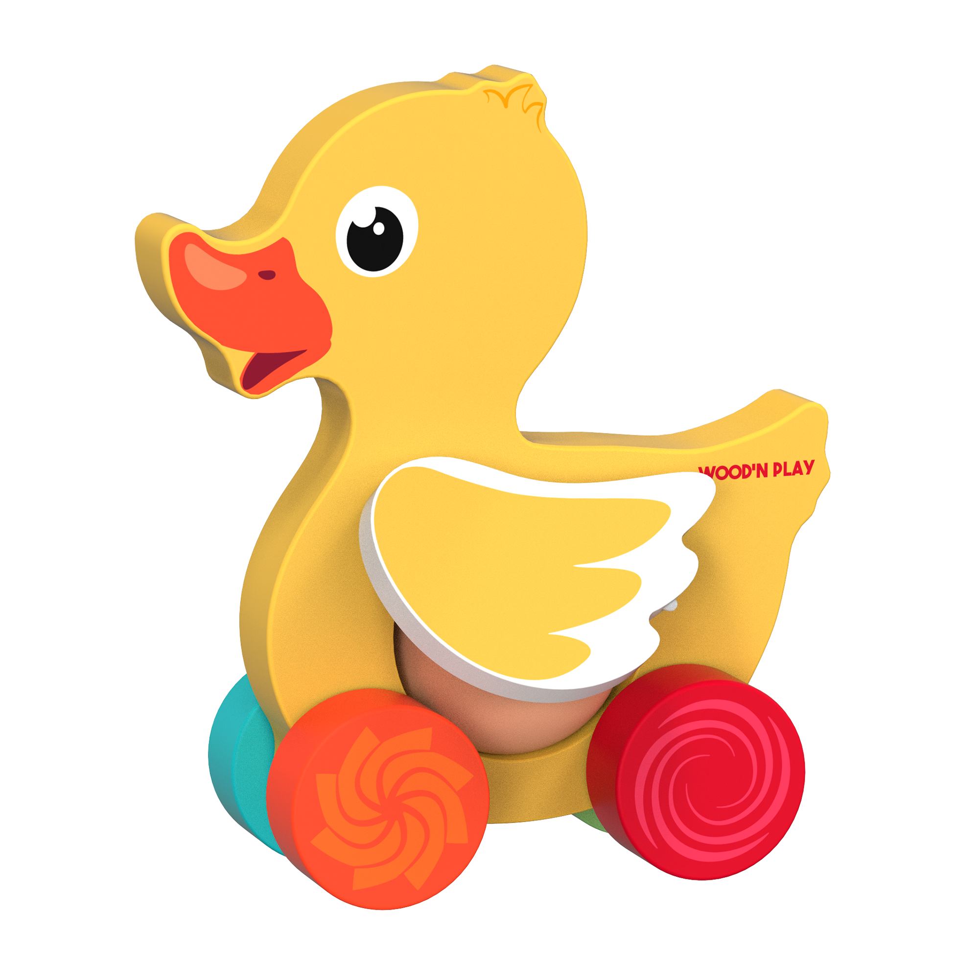 Wood' N Play Ξύλινο Παιχνίδι Δραστηριοτήτων Παπάκι PRG00943 φωτογραφία