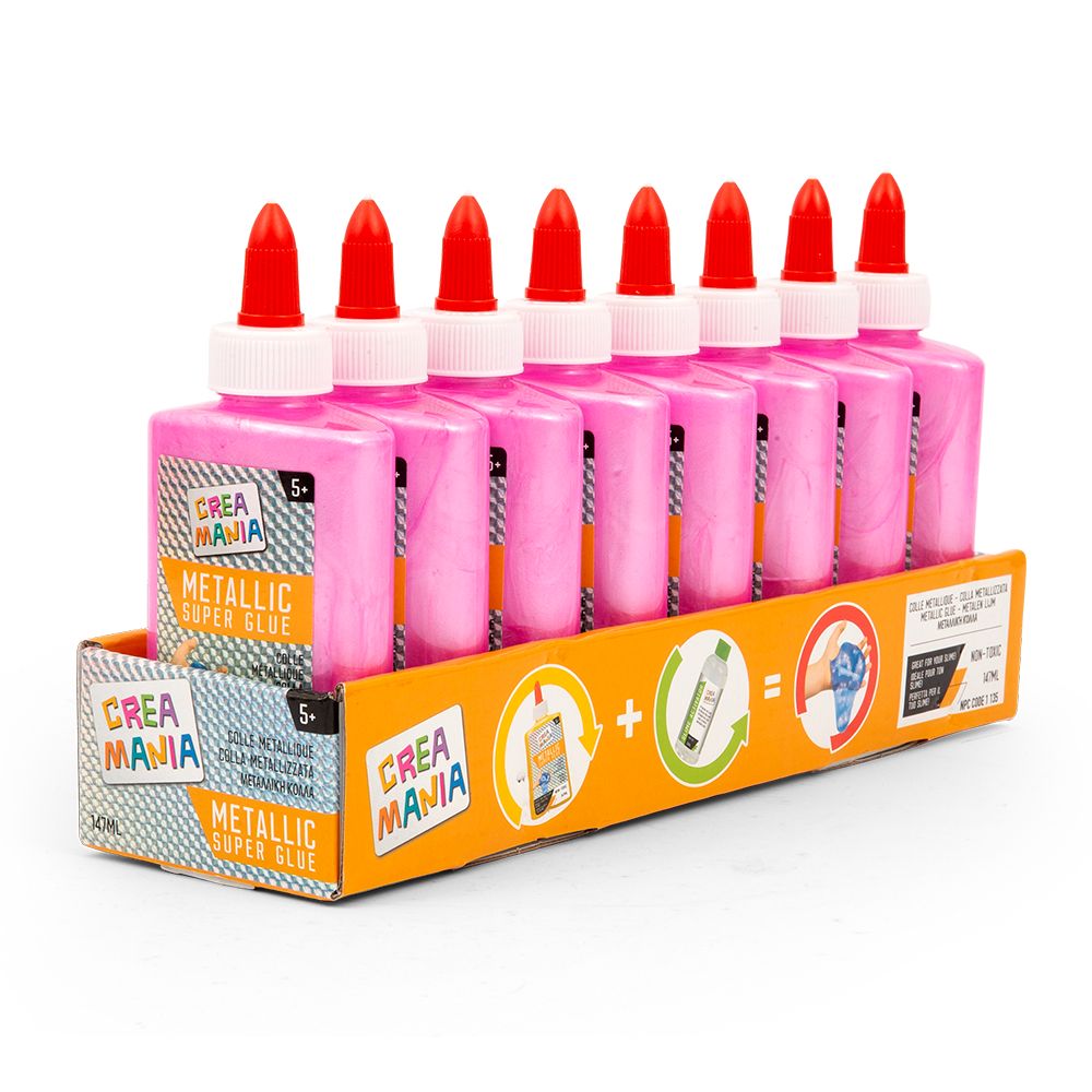 Creamania Κόλλα με Μεταλλικό Χρώμα Ροζ 147ml 1τμχ PRG00830 φωτογραφία