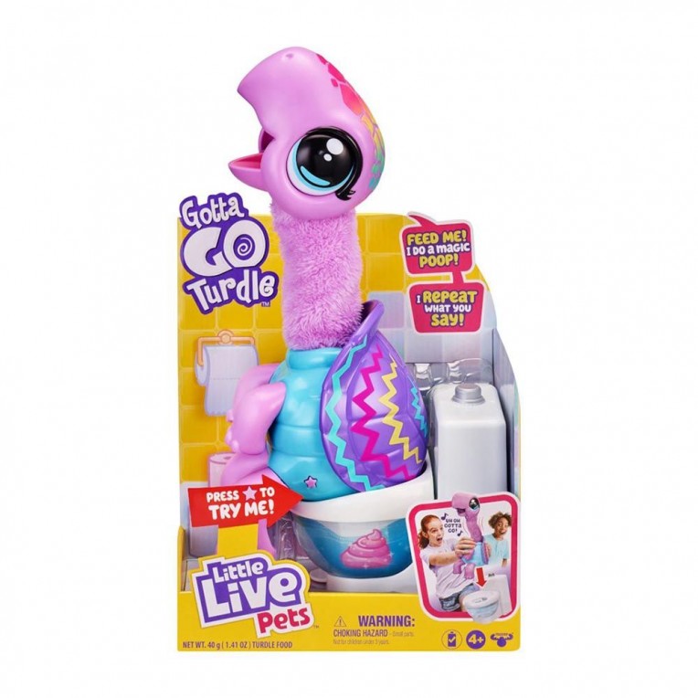 Little Live Pets Little Live Pets Gotta Go Φιόνα Χελώνα Ηλεκτρονικό Παιχνίδι LPG01000