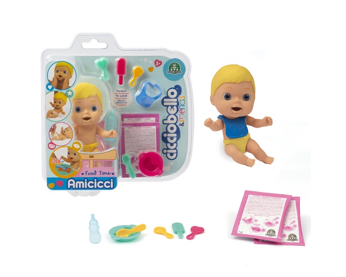 Cicciobello Amicicci Κούκλα με Σετ Φαγητού 3 Σχέδια CC001500 φωτογραφία