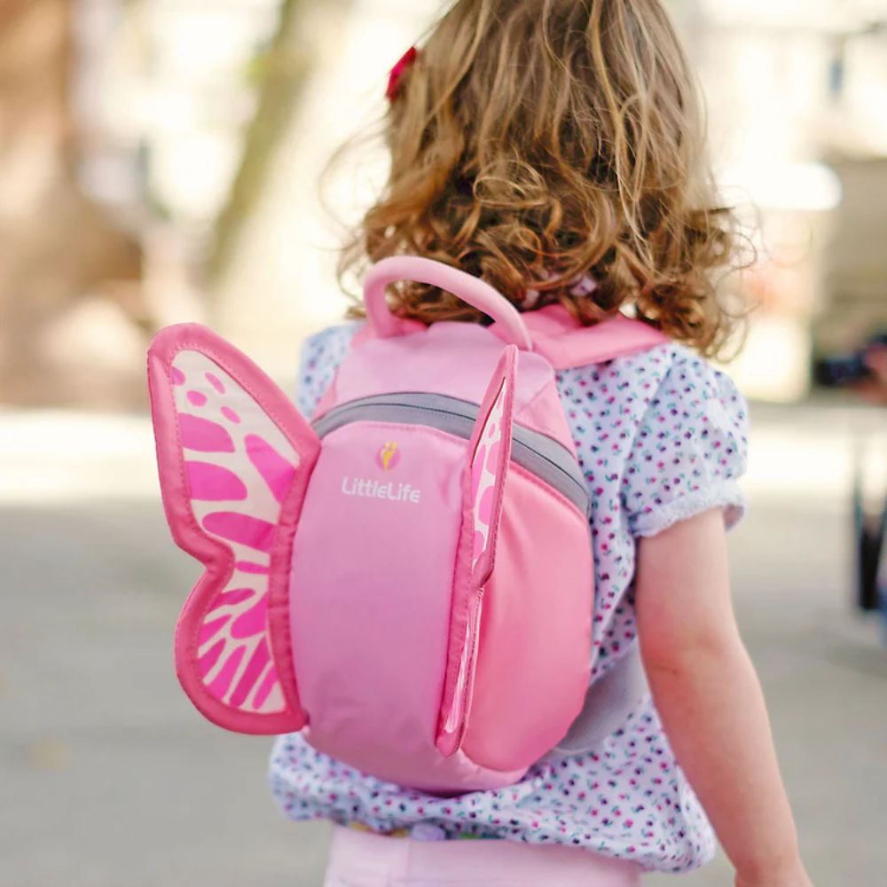 LittleLife Τσάντα Πλάτης Νηπιαγωγείου Πεταλούδα με Λουράκι Ασφαλείας L10860 - LittleLife