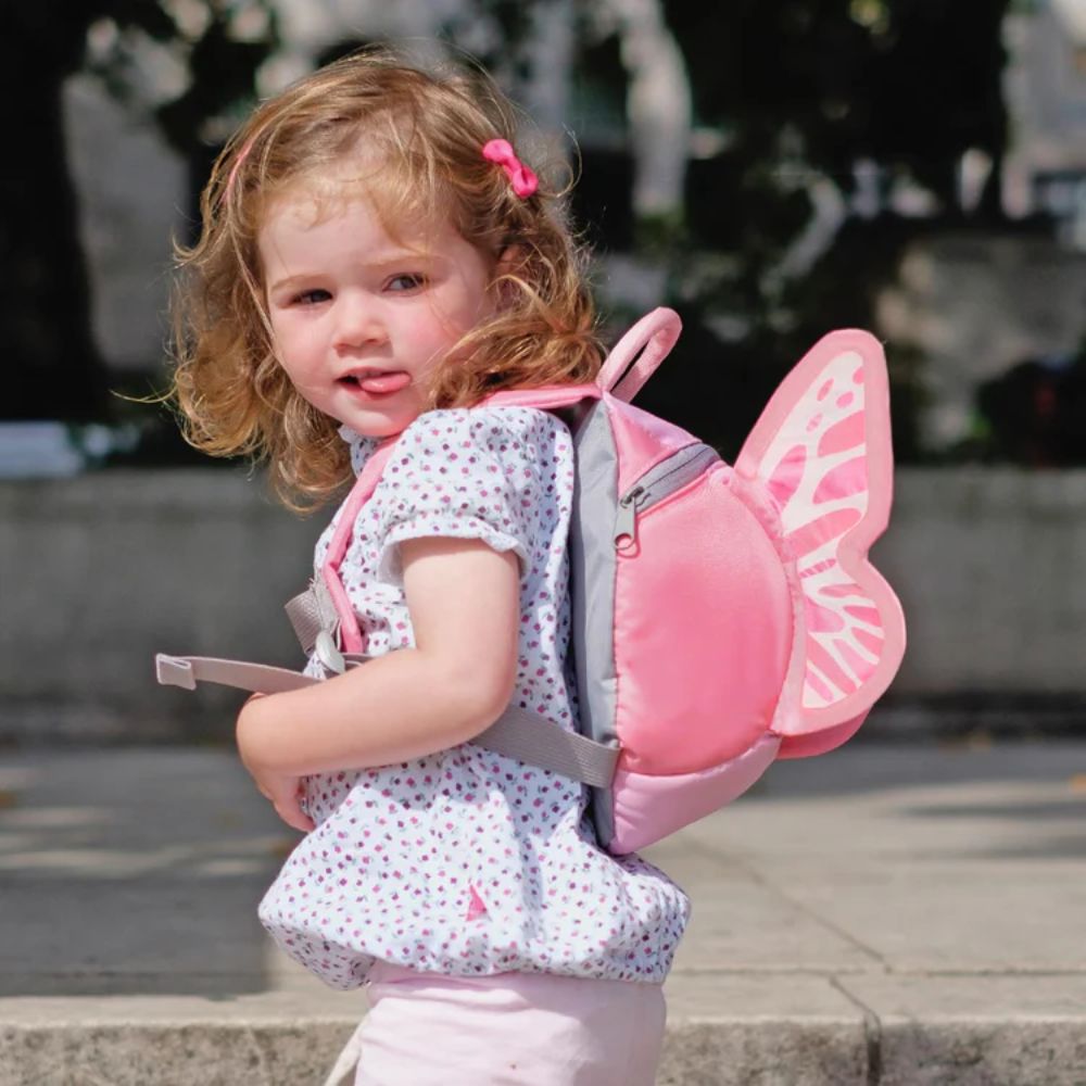 LittleLife Τσάντα Πλάτης Νηπιαγωγείου Πεταλούδα με Λουράκι Ασφαλείας L10860 - LittleLife