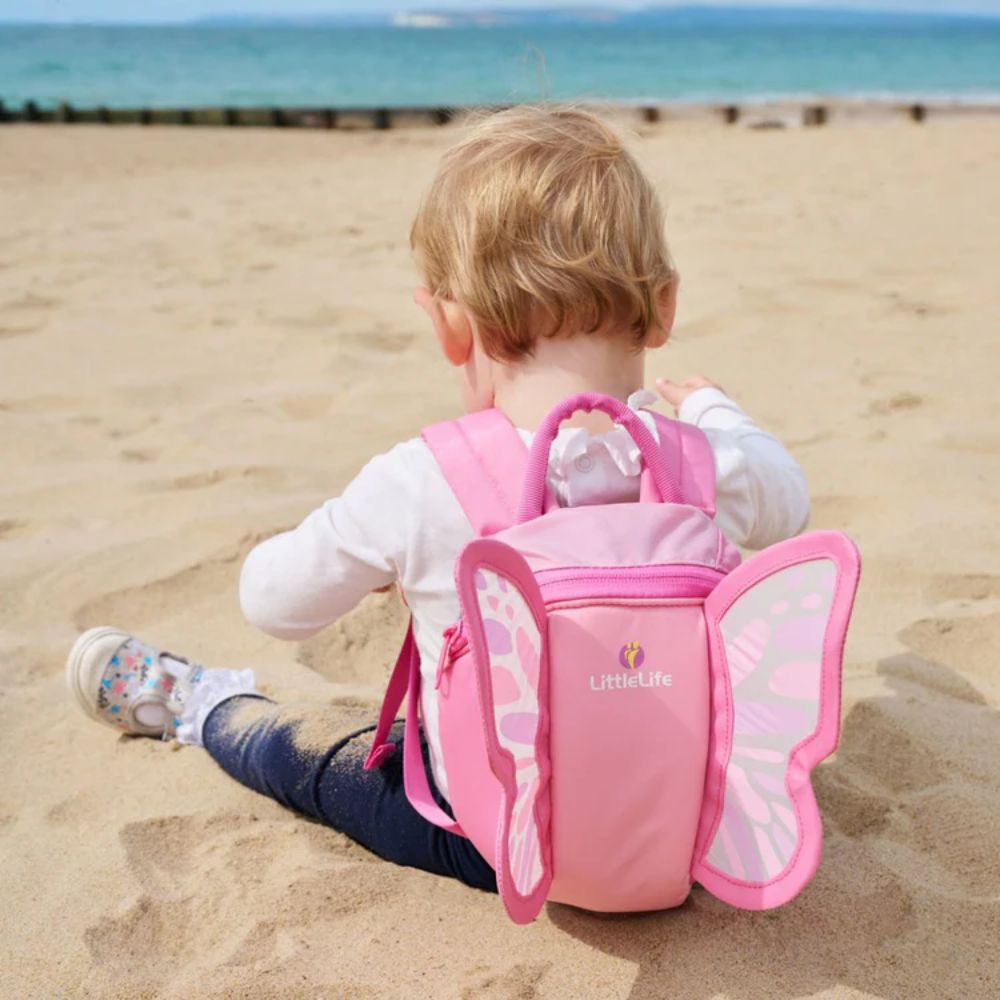 LittleLife Τσάντα Πλάτης Νηπιαγωγείου Πεταλούδα με Λουράκι Ασφαλείας L10860 - LittleLife