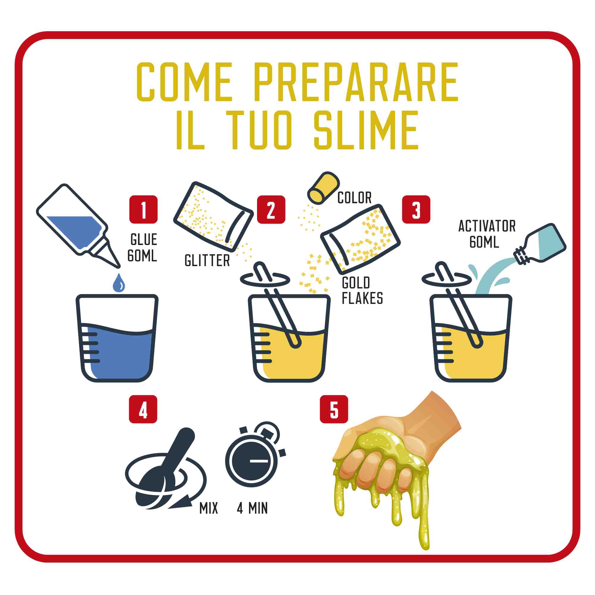 Creamania Κιτ Δημιουργίας Χρυσού Slime με 7 Αξεσουάρ PRG00926 φωτογραφία