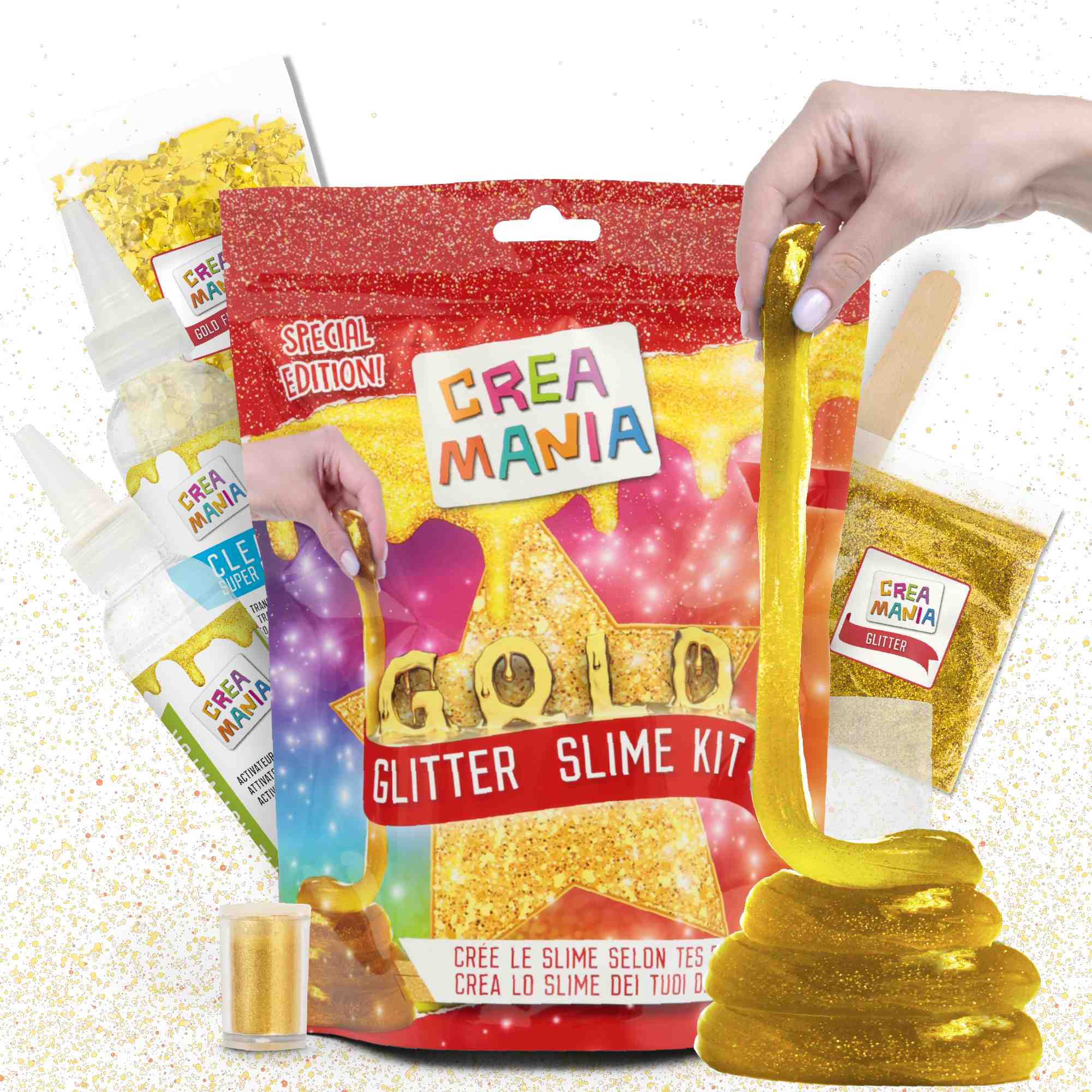 Creamania Κιτ Δημιουργίας Χρυσού Slime με 7 Αξεσουάρ PRG00926 φωτογραφία