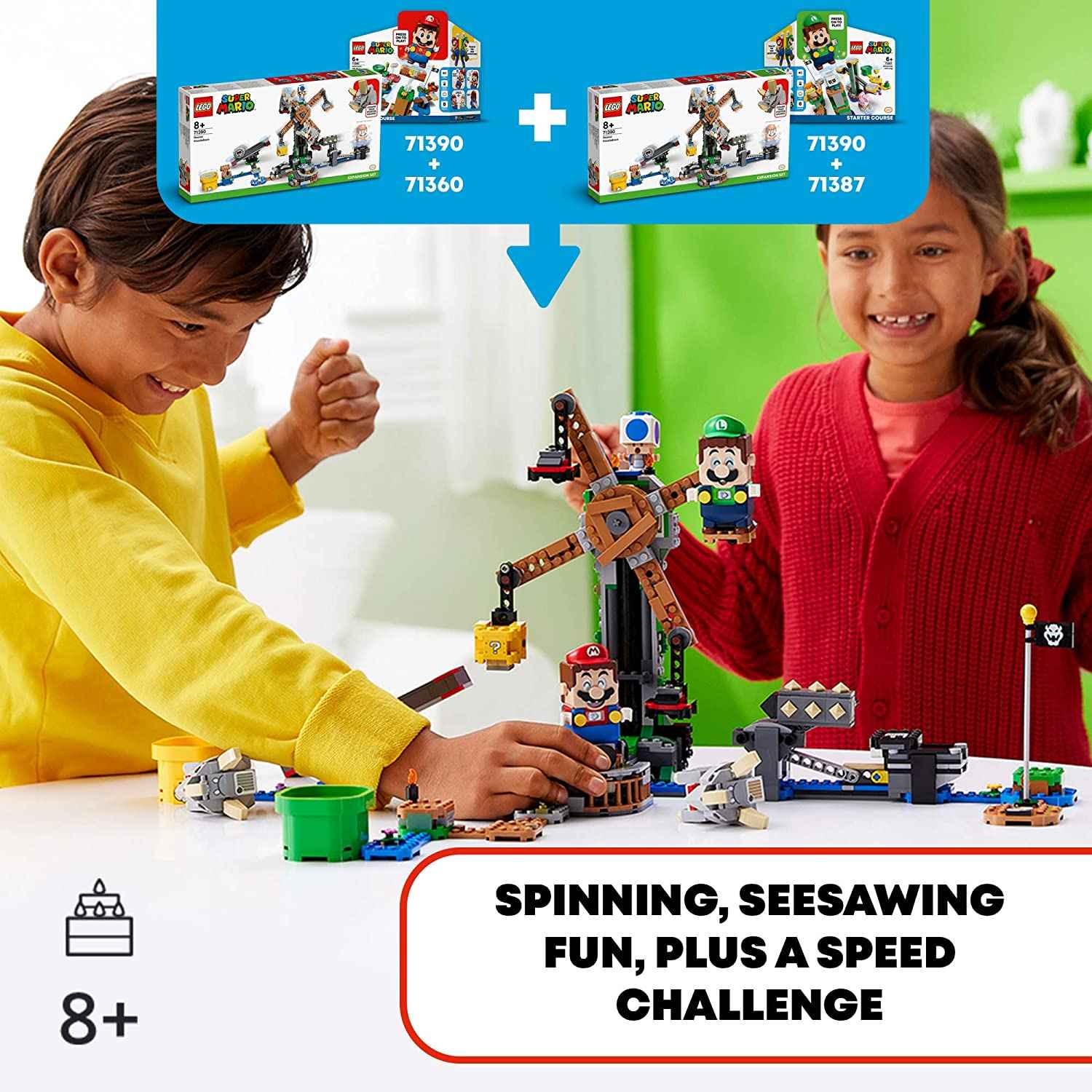 LEGO Super Mario Πίστα Επέκτασης Κατεδάφιση του Reznor 71390 φωτογραφία
