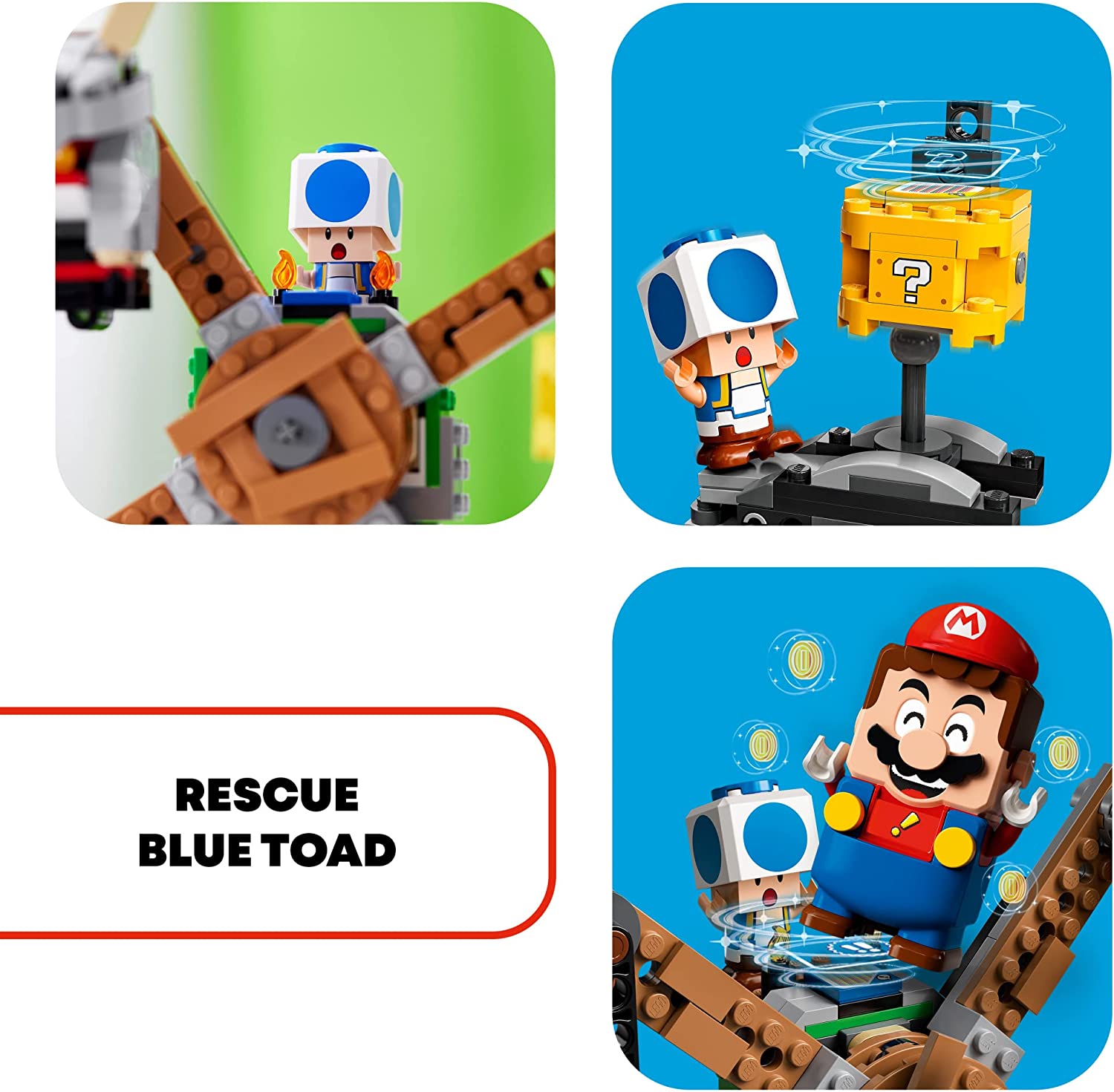 LEGO Super Mario Πίστα Επέκτασης Κατεδάφιση του Reznor 71390 φωτογραφία