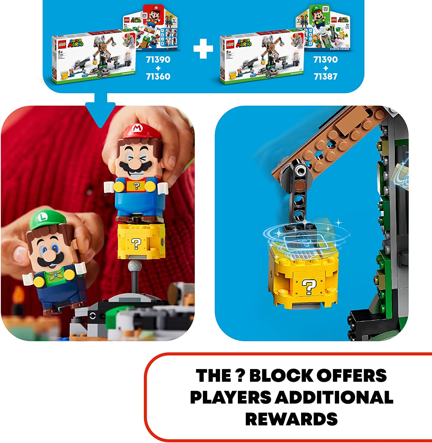 LEGO Super Mario Πίστα Επέκτασης Κατεδάφιση του Reznor 71390 φωτογραφία