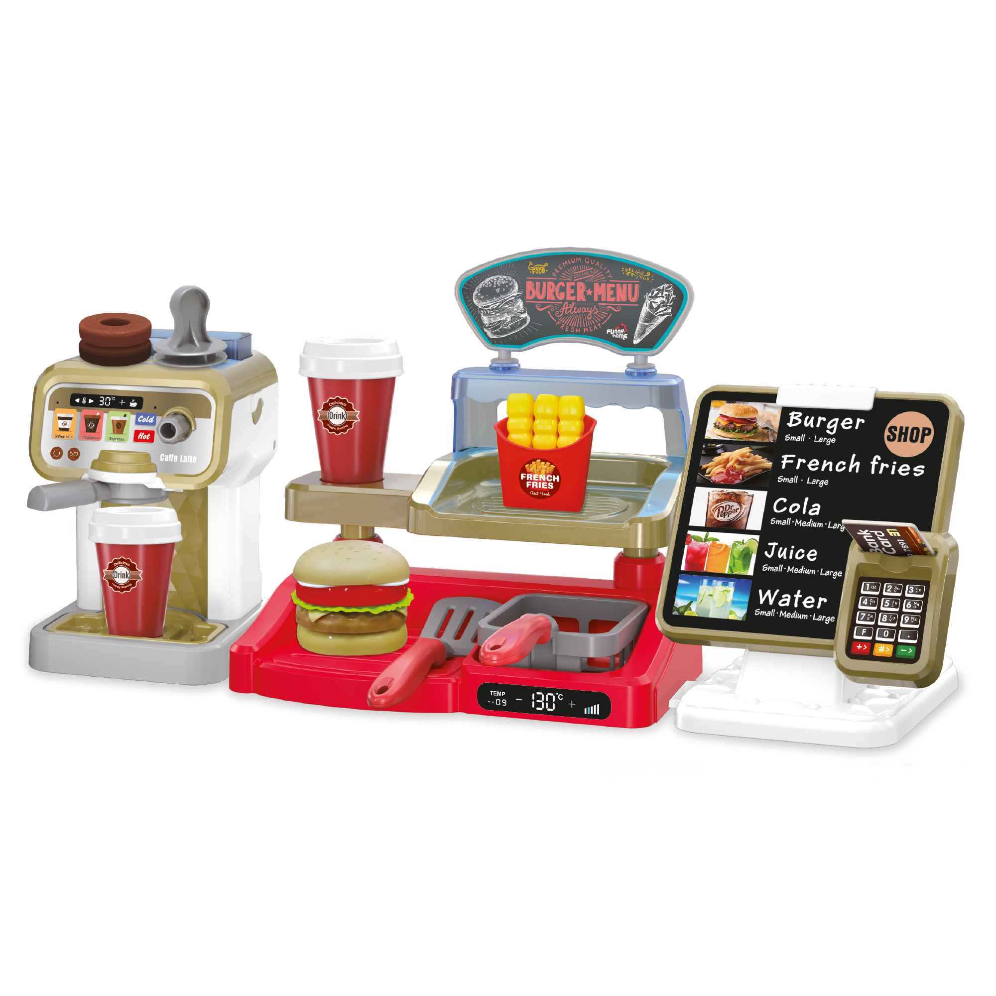 Funny Home Funny Home Μαγαζάκι Burger Fast Food με 23 Αξεσουάρ PRG00786