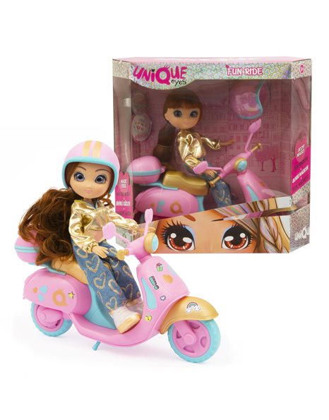 Unique Eyes Fun Ride Κούκλα με Σκούτερ 3 Σχέδια MYM11000 φωτογραφία
