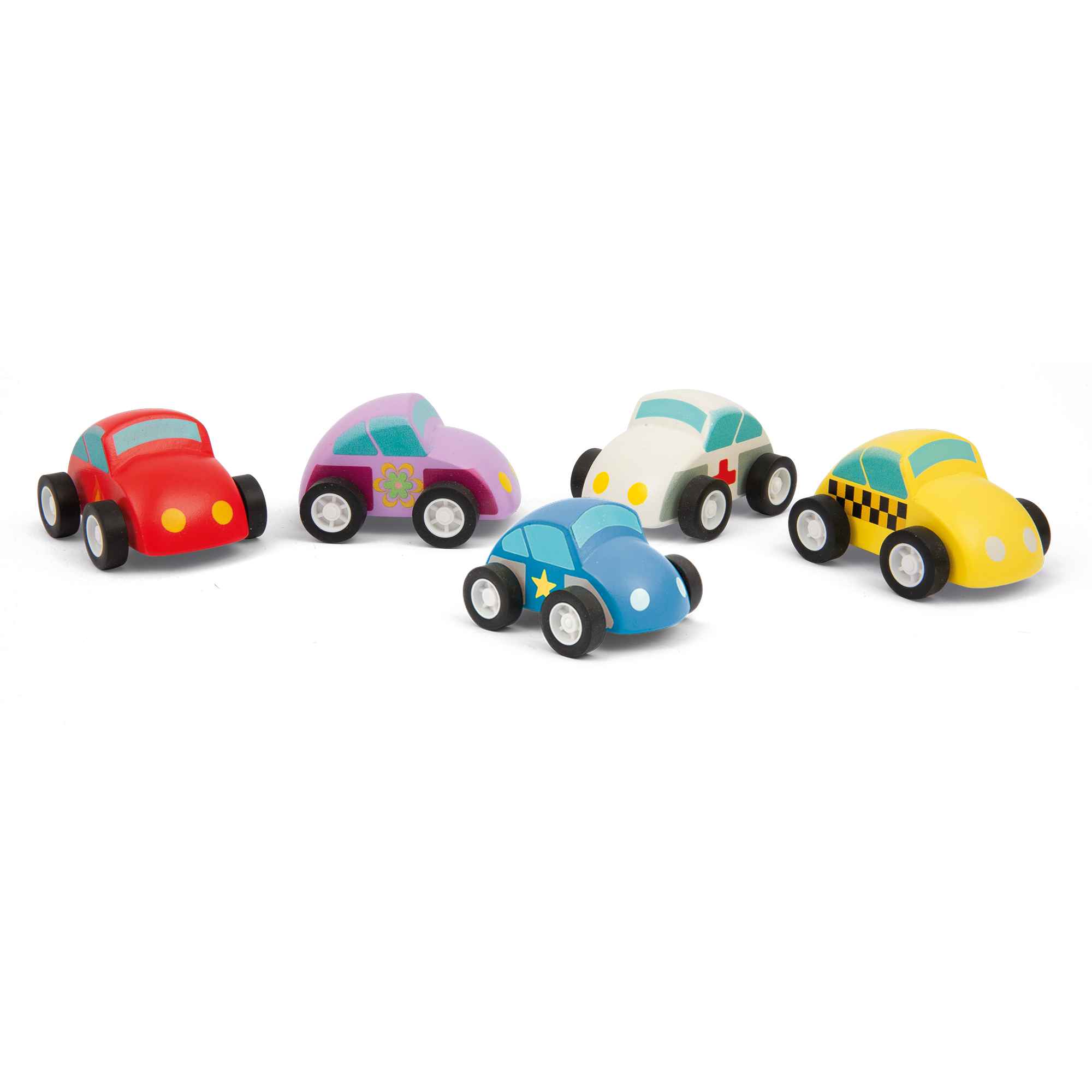 Wood'N Play Wood' N Play Μίνι Ξύλινα Αυτοκινητάκια 5 Σχέδια 1242550