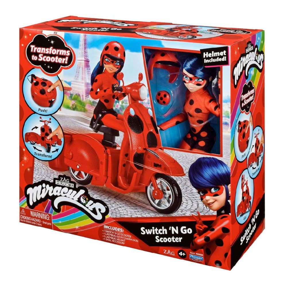 Miraculous Σκούτερ με Αποκλειστική Κούκλα Ladybug MRA47000 φωτογραφία