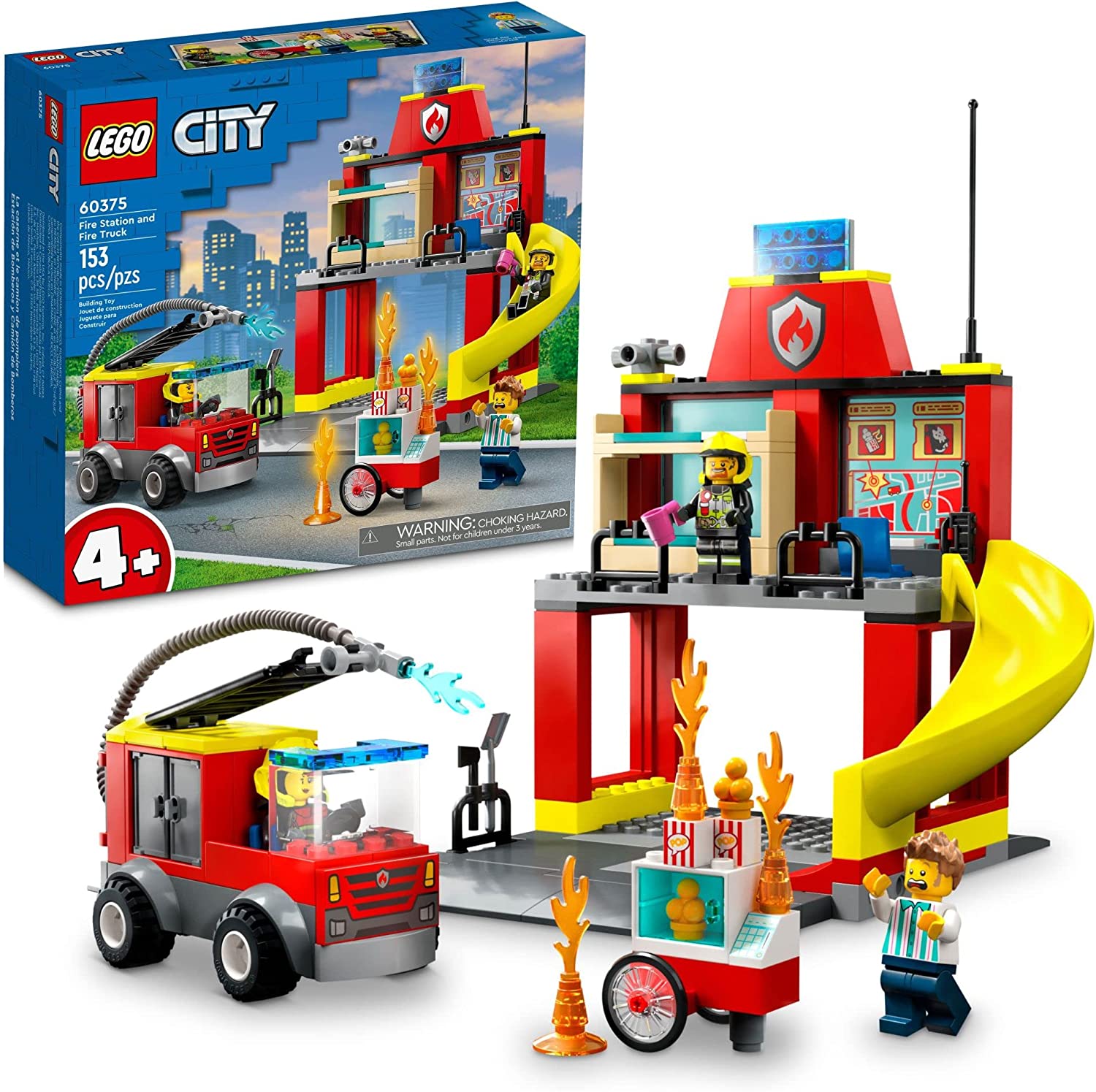 LEGO, LEGO City, LEGO City Fire LEGO City Fire Station and Fire Truck 60375