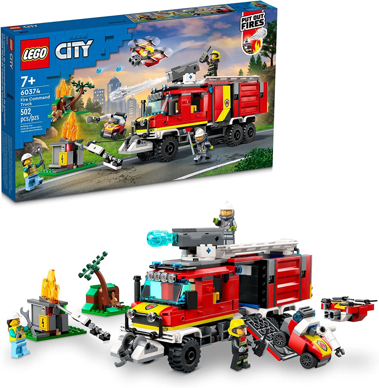 LEGO City, LEGO City Fire, LEGO LEGO City Fire Command Truck 60374
