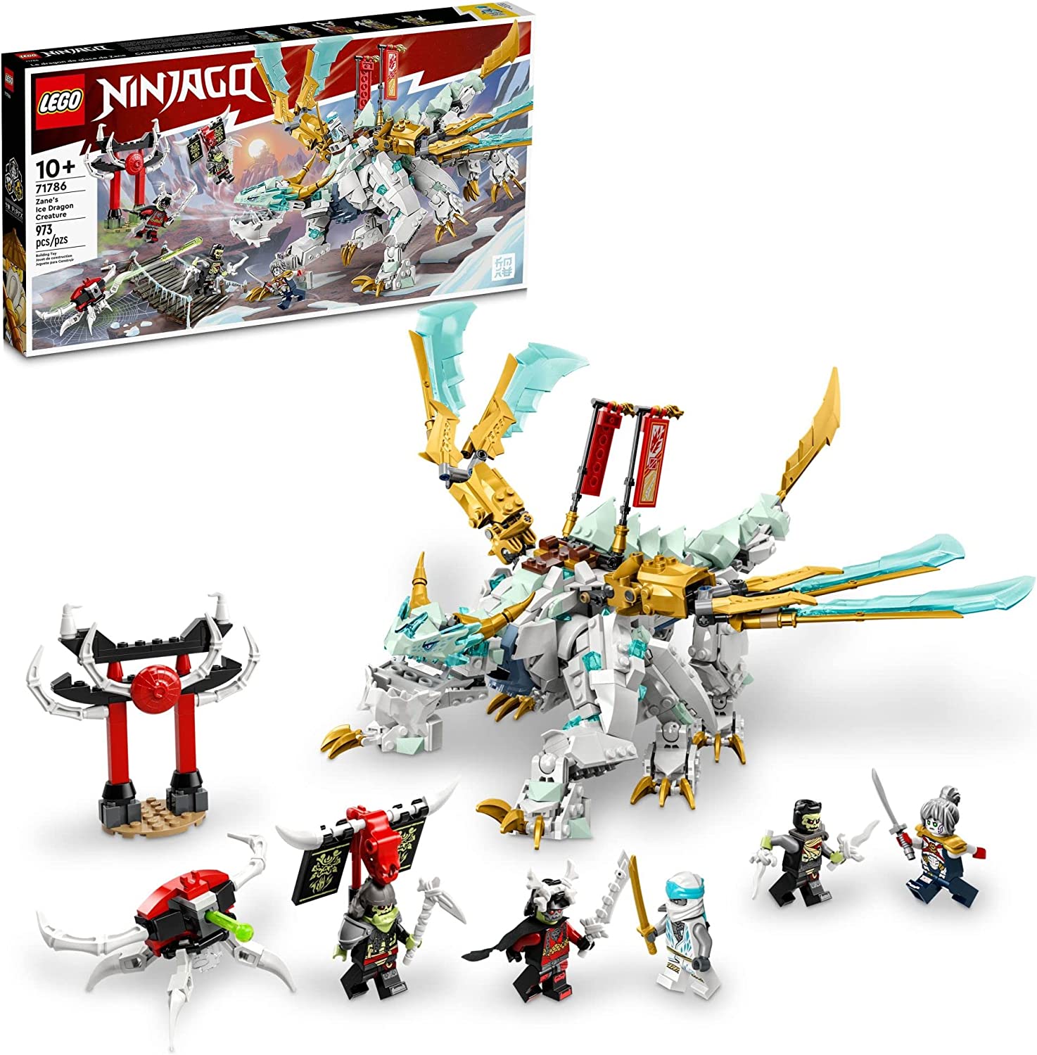 LEGO, LEGO Ninjago LEGO Ninjago Zane’s Ice Dragon Creature 71786