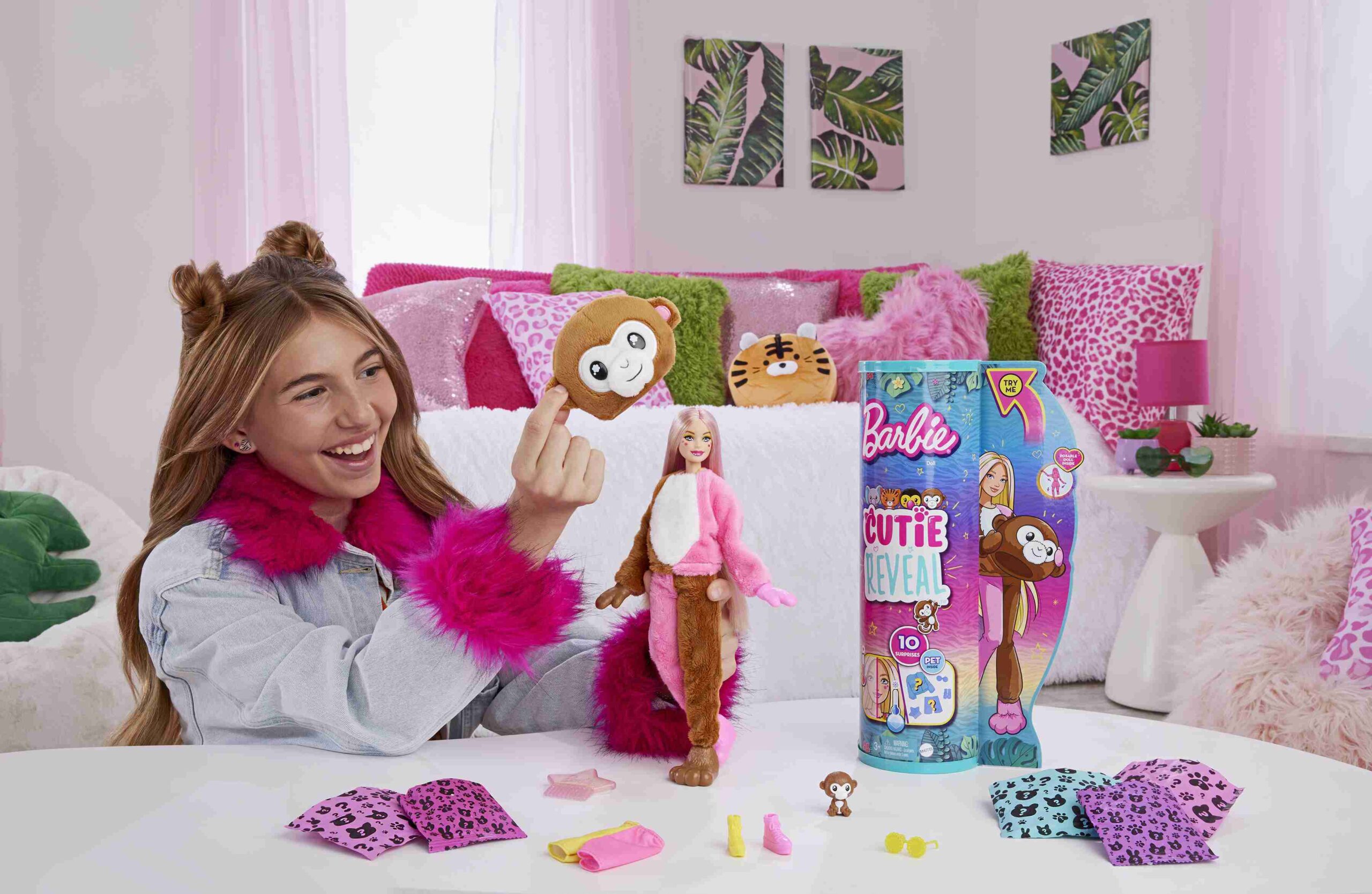 Barbie Cutie Reveal Μαϊμουδάκι HKR01 - Barbie