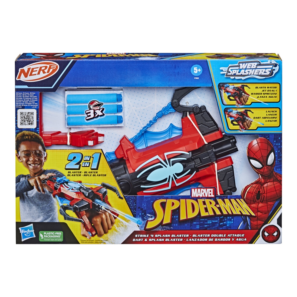 Nerf Spider-Man 2In1 Water Webs Blaster F7852 - NERF