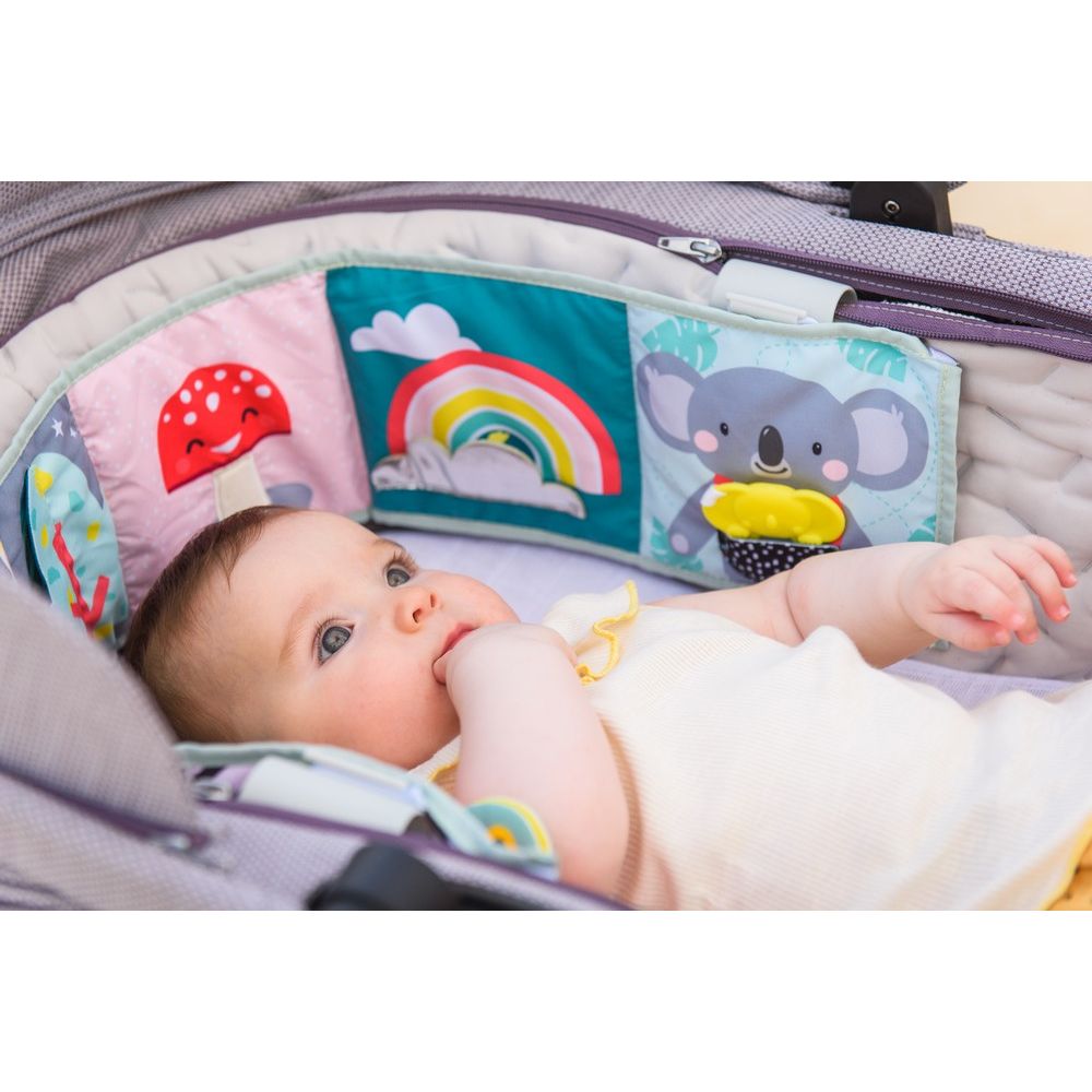 Taf Toys Koala Clip-on Pram Book Μαλακό Βρεφικό Βιβλίο Δύο Όψεων T-12615 - Taf Toys